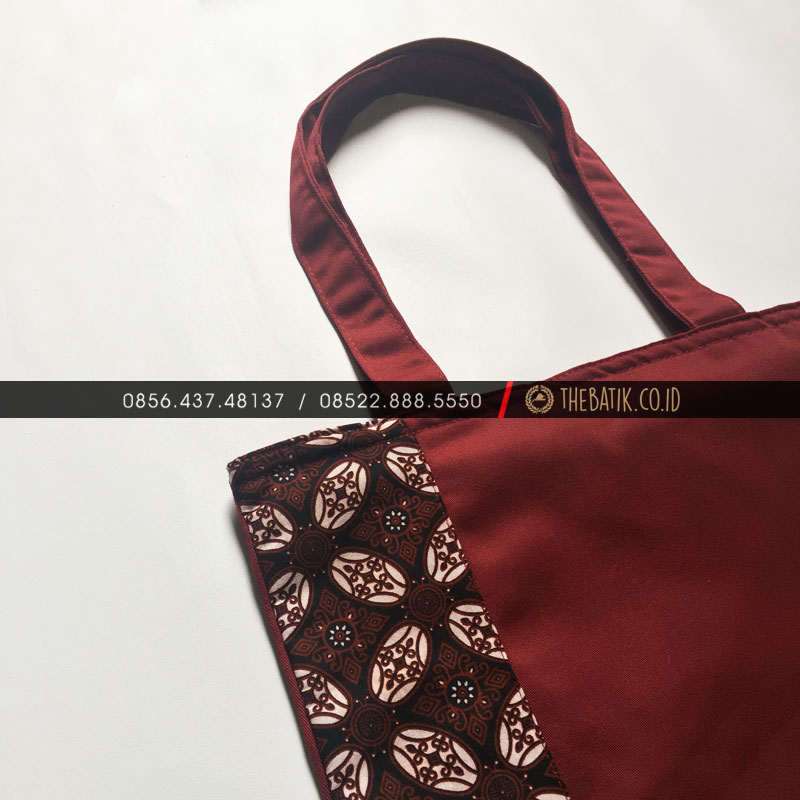 Souvenir Tas Totebag Seminar Polos Kombinasi Batik
