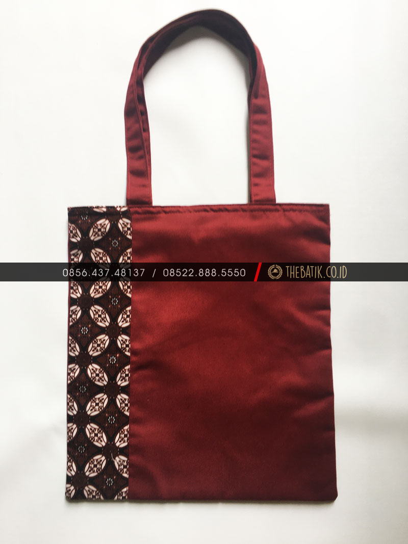 Souvenir Tas Totebag Seminar Polos Kombinasi Batik