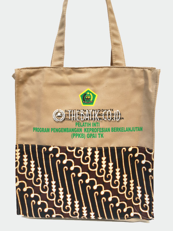 Totebag Drill Kombinasi Batik – Custom Design