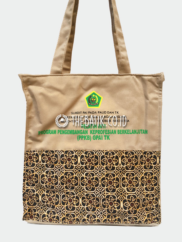Totebag Drill Kombinasi Batik – Custom Design