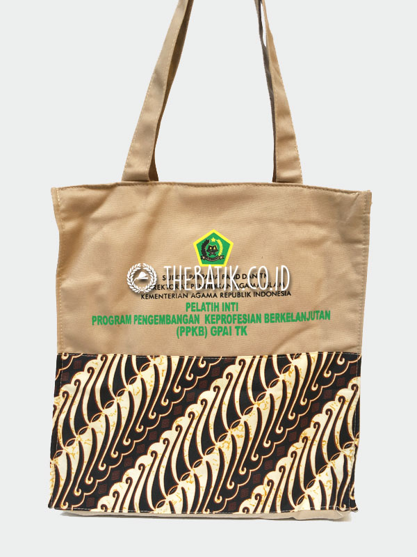 Totebag Drill Kombinasi Batik – Custom Design