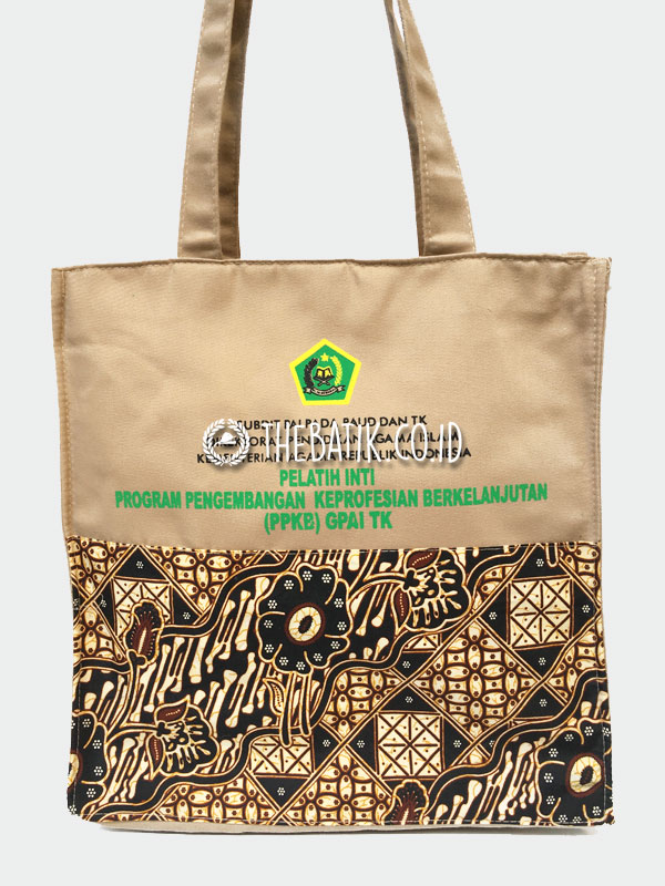 Totebag Drill Kombinasi Batik – Custom Design