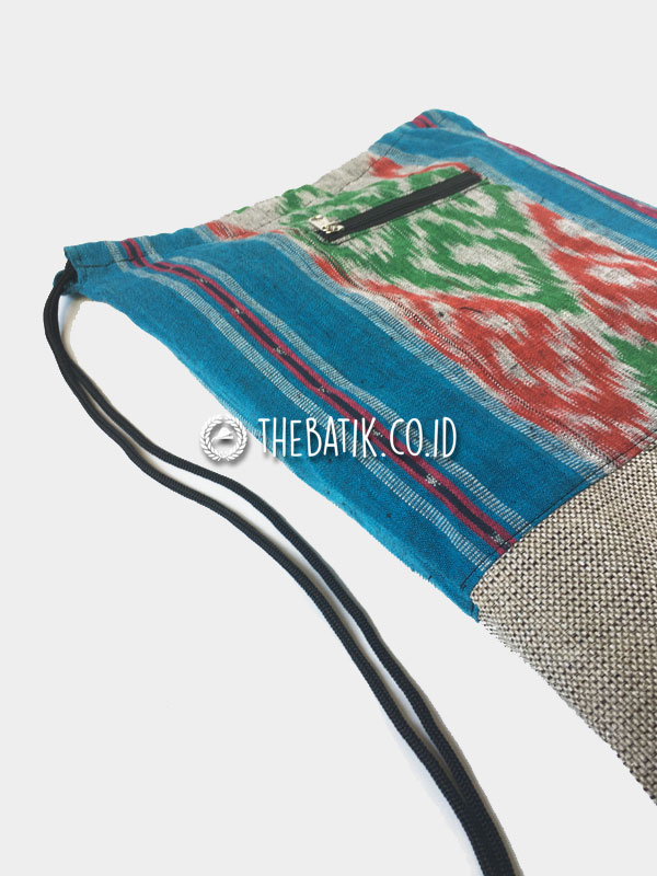 Souvenir Tas Serut Drawstring Bag Tenun Goni
