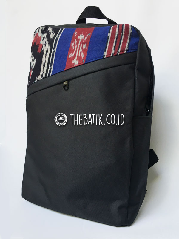Souvenir Tas Backpack Ransel Tenun Minimalis