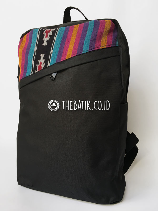 Souvenir Tas Backpack Ransel Tenun Minimalis