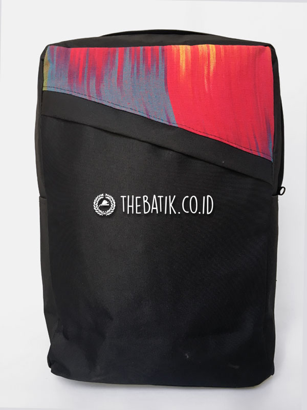 Souvenir Tas Backpack Ransel Tenun Minimalis