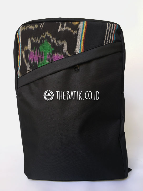 Souvenir Tas Backpack Ransel Tenun Minimalis