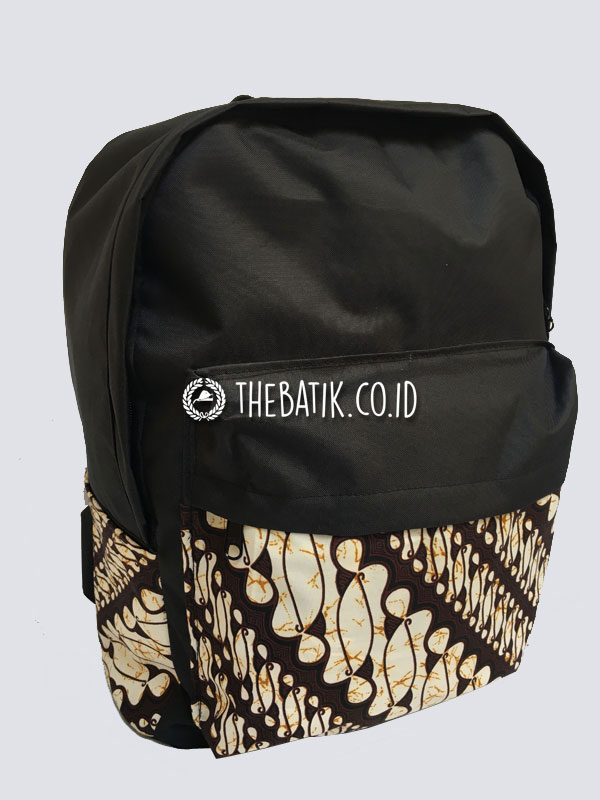 Souvenir Tas Punggung Ransel Laptop Kombinasi Batik – Custom Design