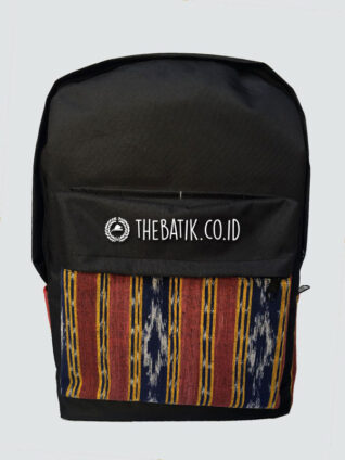 Souvenir Tas Punggung Ransel Laptop Kombinasi Tenun – Custom Design