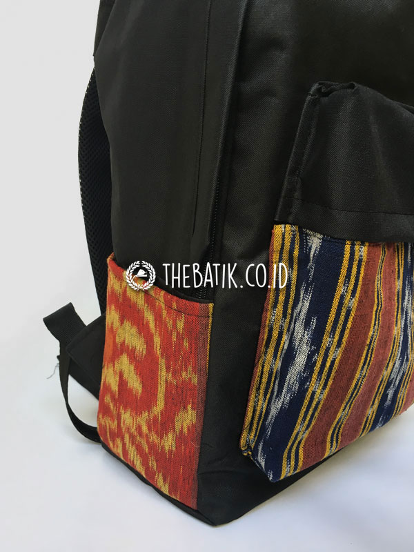 Souvenir Tas Punggung Ransel Laptop Kombinasi Tenun – Custom Design