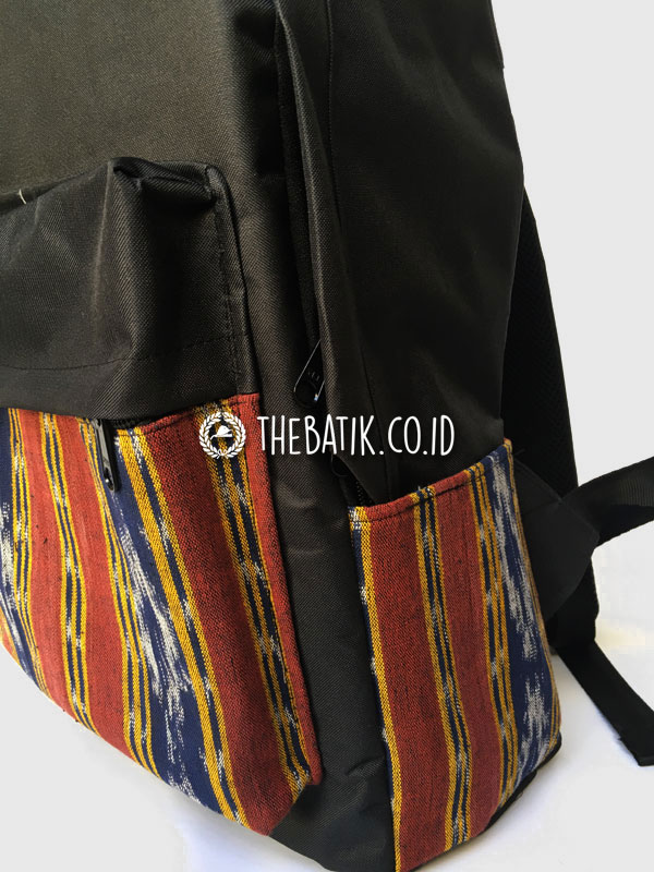 Souvenir Tas Punggung Ransel Laptop Kombinasi Tenun – Custom Design
