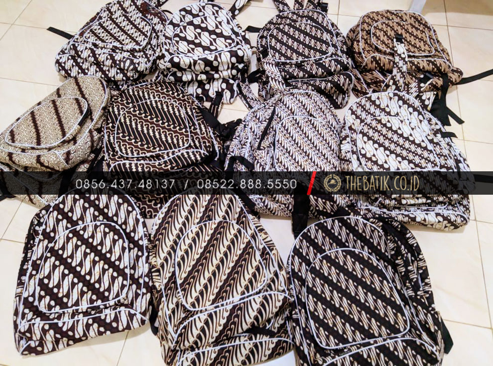 Souvenir Tas Ransel Punggung Murah Bahan Batik