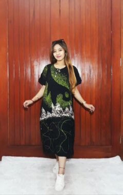 Baju Daster Batik Ciprat Lengan Pendek