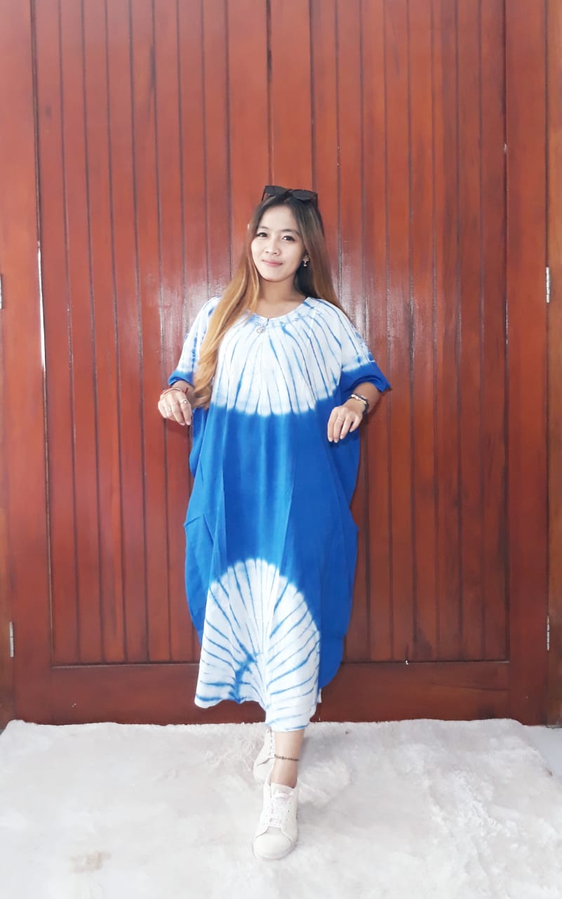 Baju Daster Batik Jumputan Shibori Polos Warna