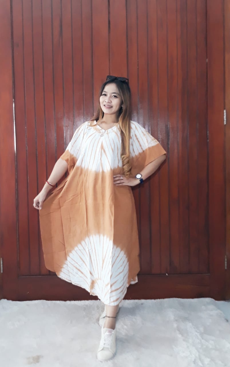 Baju Daster Batik Jumputan Shibori Polos Warna