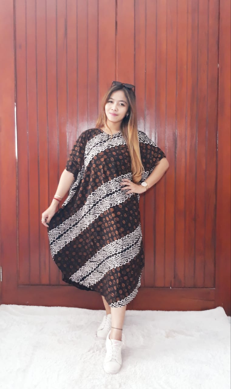 Baju Daster Batik Sogan Motif Parang Lereng