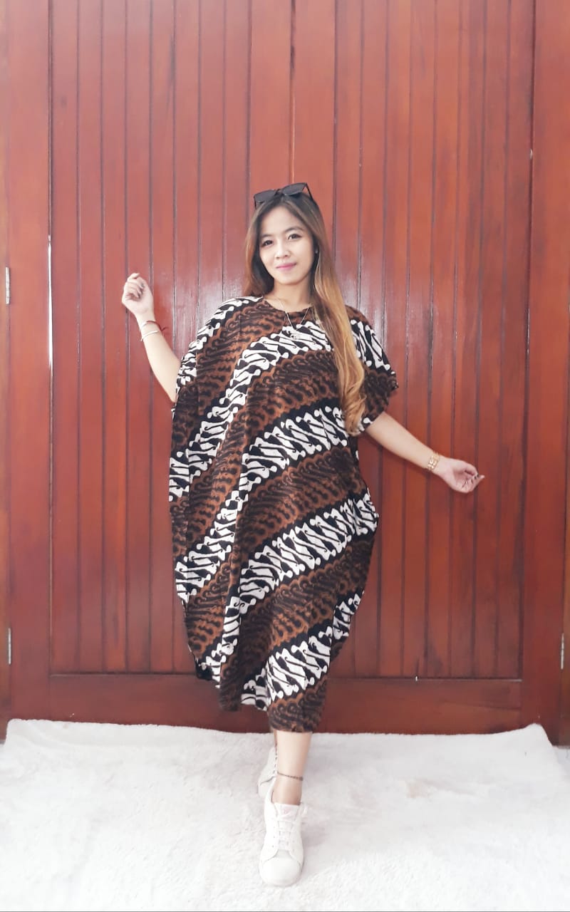 Baju Daster Batik Sogan Motif Parang Lereng