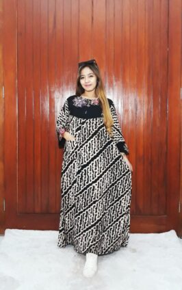 Baju Long Dress Daster Batik Pekalongan Panjang
