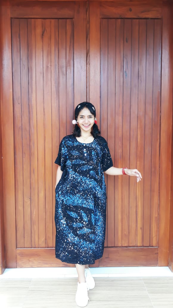Daster Batik Ciprat Malaman Lengan Pendek