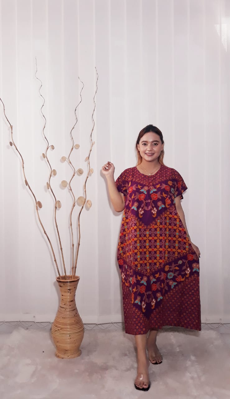 Daster Batik Lengan Pendek Ratu Busana