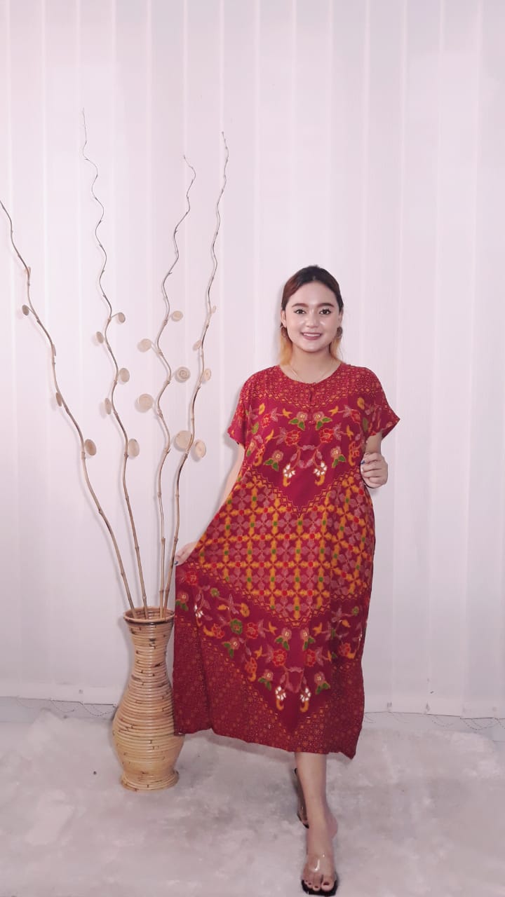 Daster Batik Lengan Pendek Ratu Busana