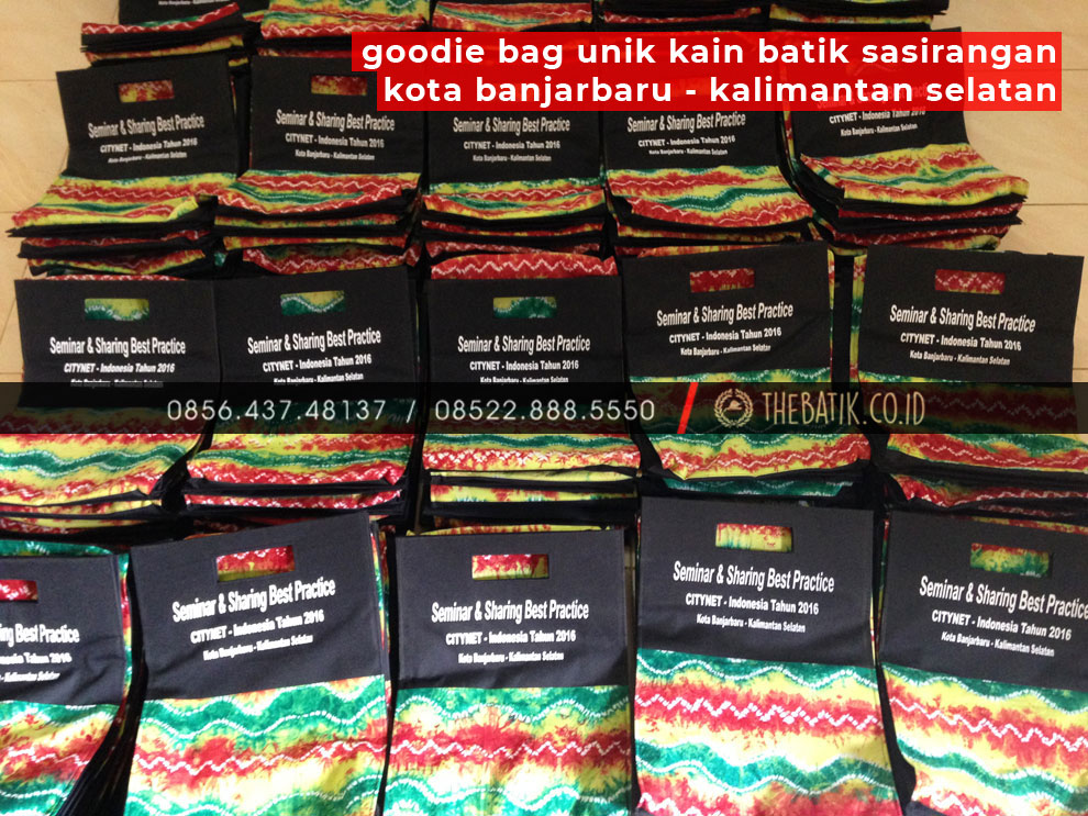 Goodie Bag Unik Kain Batik Sasirangan Kota Banjarbaru KALSEL