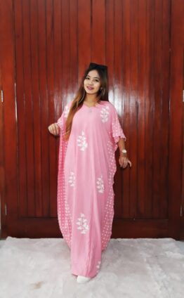 Long Dress Batik Pastel Lowo Panjang Polos