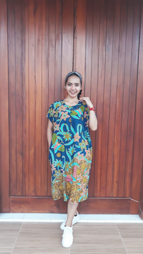 Daster Batik Pendek Ratu Busana Bouquet Floral