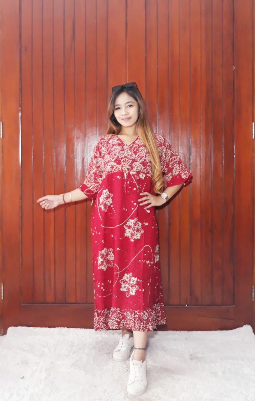 Daster Batik Santung Maura Lengan 3/4