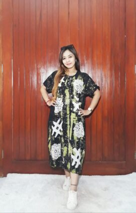 Daster Jumbo Batik Ciprat Bahan Santung Adem