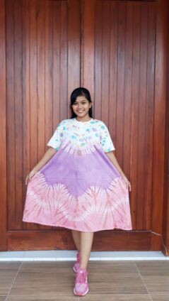 Daster Kaos Batik Jumputan Model Payung