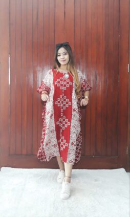 Daster Kelelawar Batik Cendana Lengan Pendek
