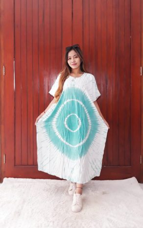Daster Kelelawar Batik Jumputan Bahan Santung Adem
