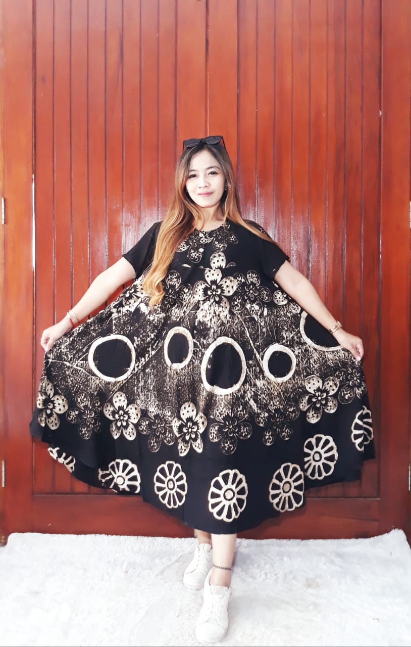 Daster Klok Payung Batik Cap Bahan Santung