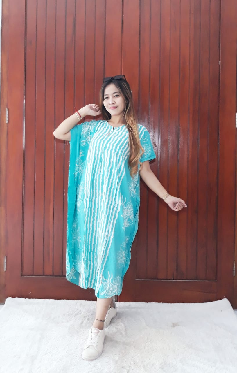 Daster Lowo Lengan Pendek Batik Pastel