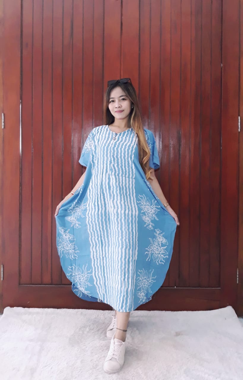 Daster Lowo Lengan Pendek Batik Pastel