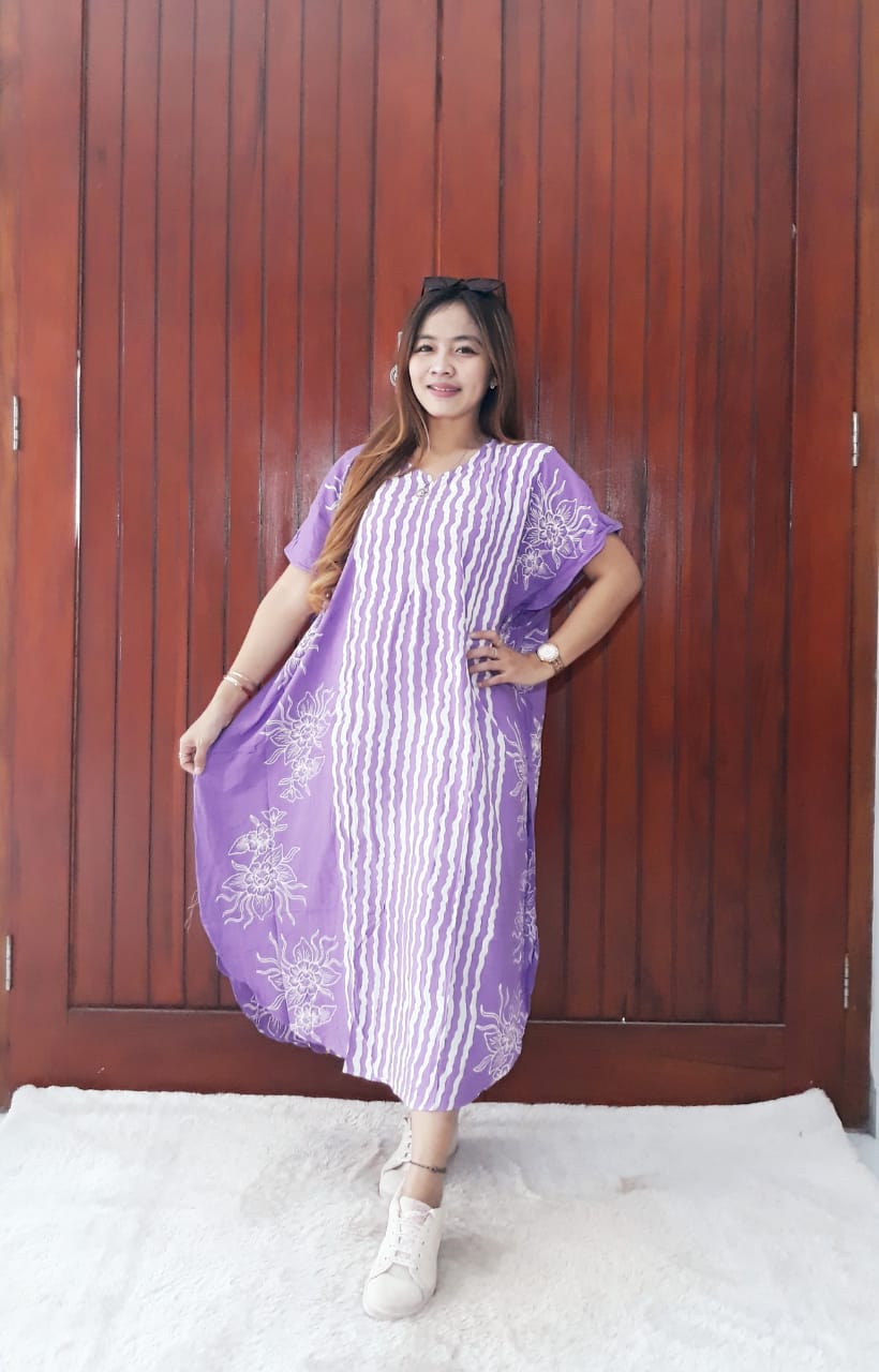 Daster Lowo Lengan Pendek Batik Pastel