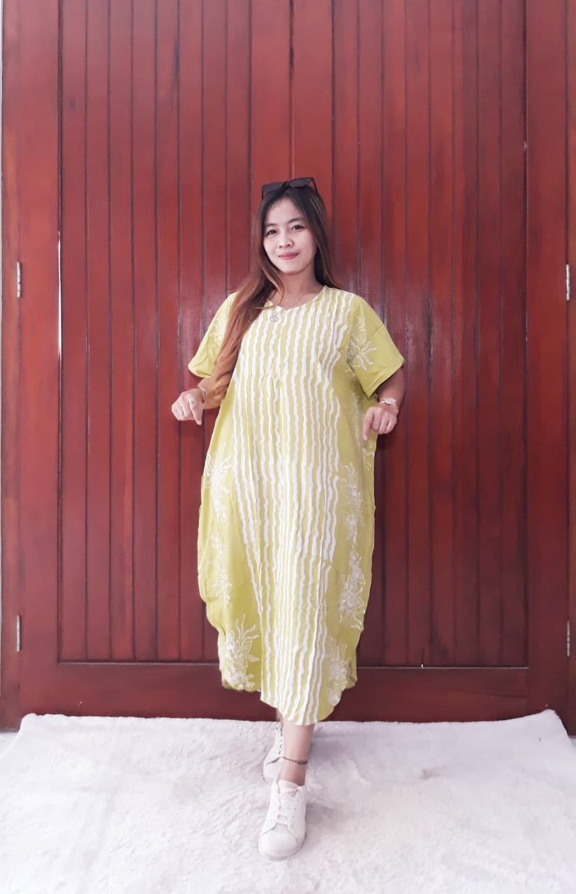 Daster Lowo Lengan Pendek Batik Pastel