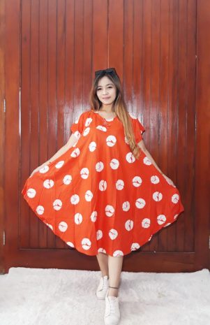 Daster Payung Oblong Bahan Santung Murah