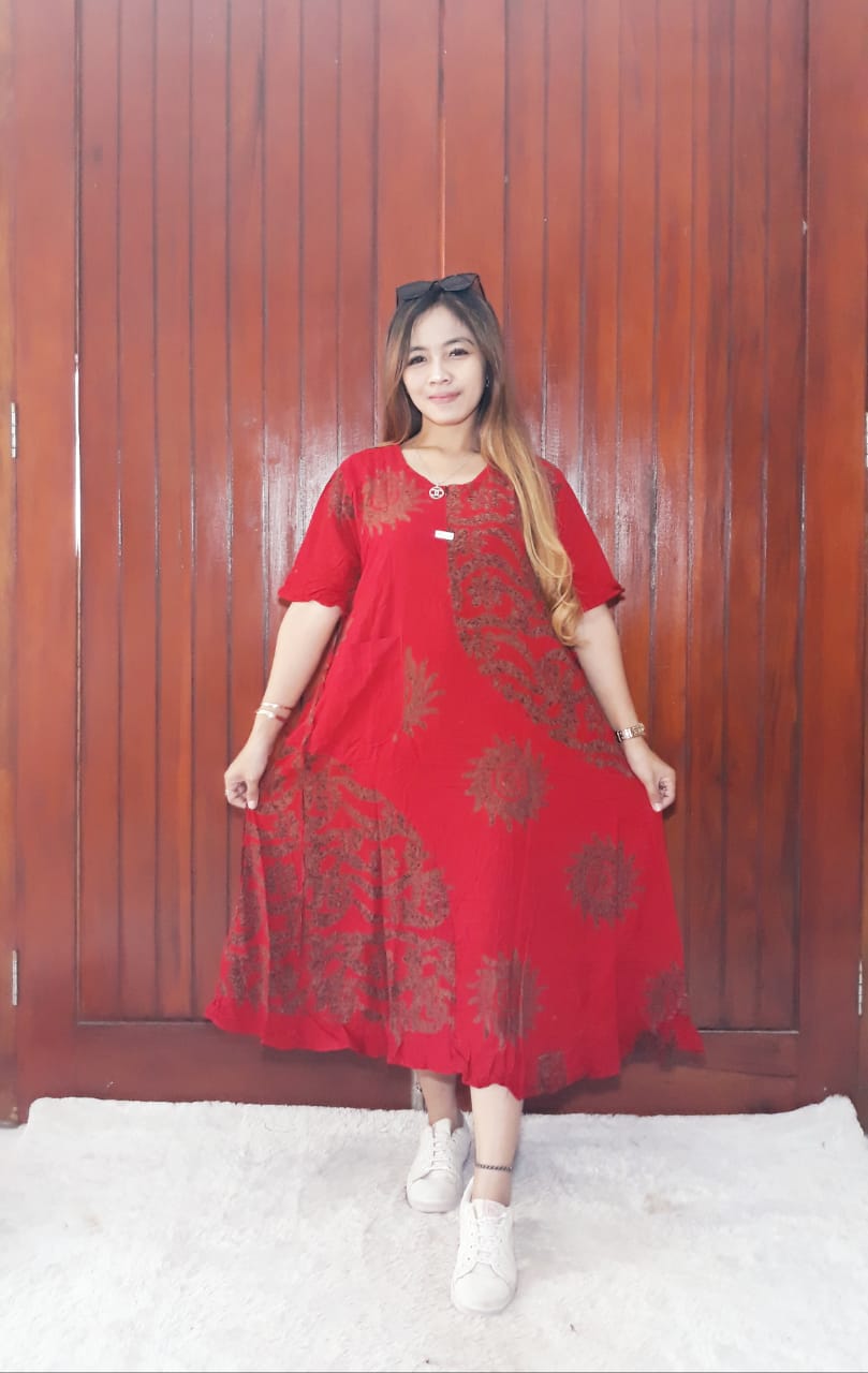Daster Semi Payung Batik Cap Bahan Santung