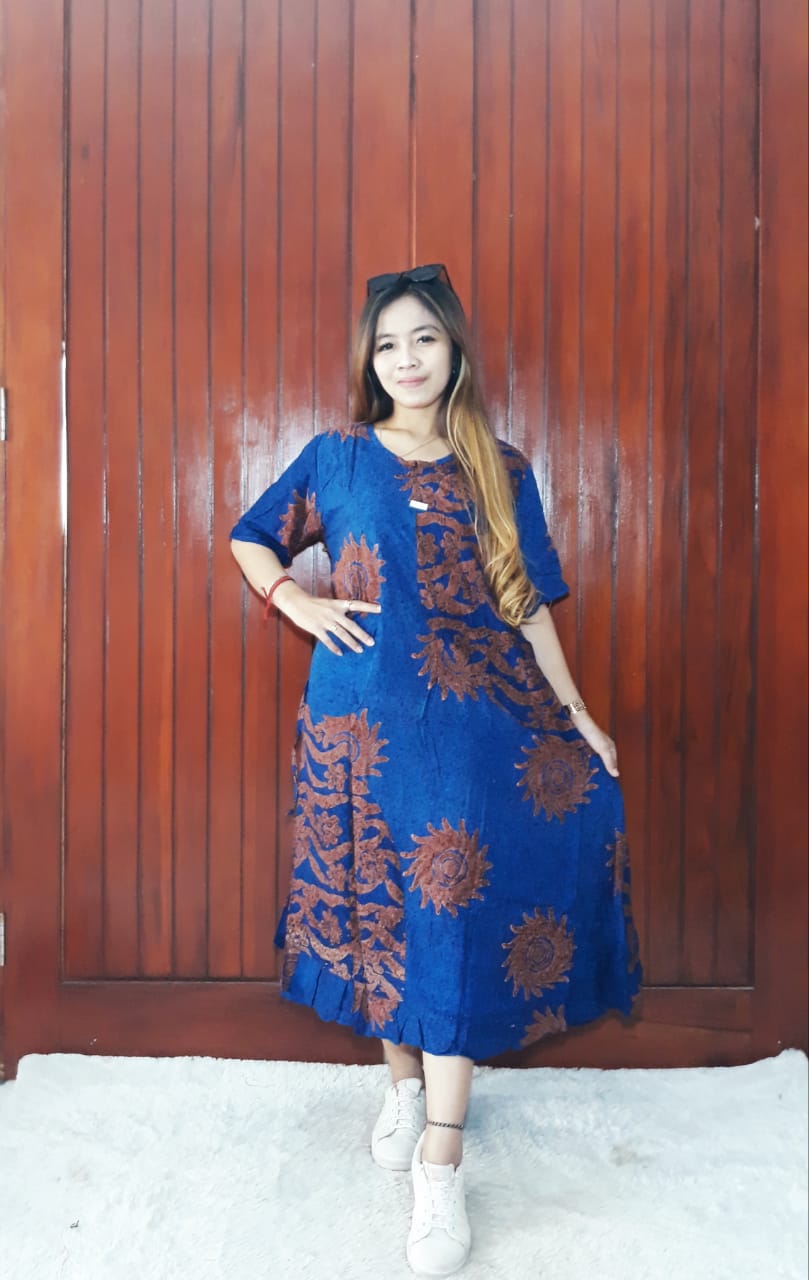 Daster Semi Payung Batik Cap Bahan Santung