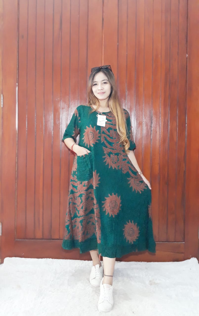 Daster Semi Payung Batik Cap Bahan Santung