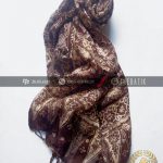Selendang Batik Murah Grosir Warna Coklat Tua