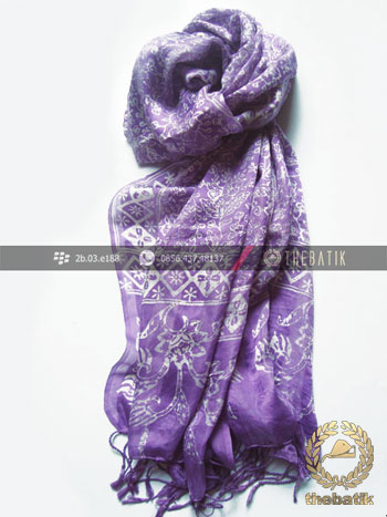 Selendang Batik Murah Grosir Warna Violet
