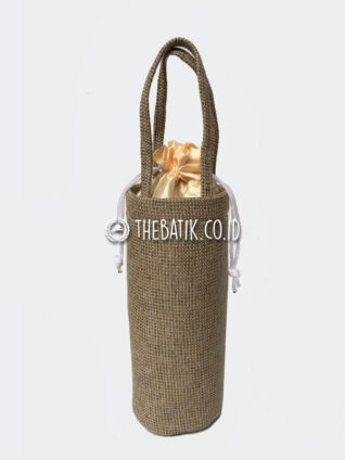 Tas Botol Goni Jute Souvenir Promosi Branding Nama