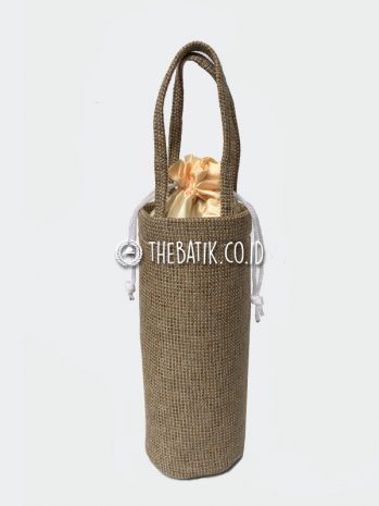 Tas Botol Goni Jute Souvenir Promosi Branding Nama