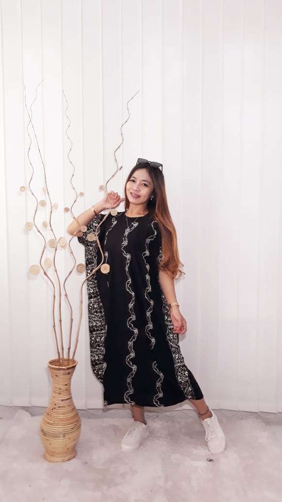 Baju Daster Batik Lowo Pendek Warna Hitam