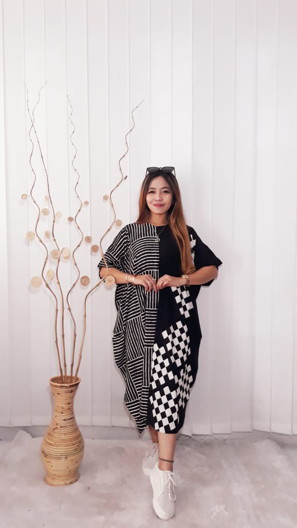 Baju Daster Batik Lowo Pendek Warna Hitam
