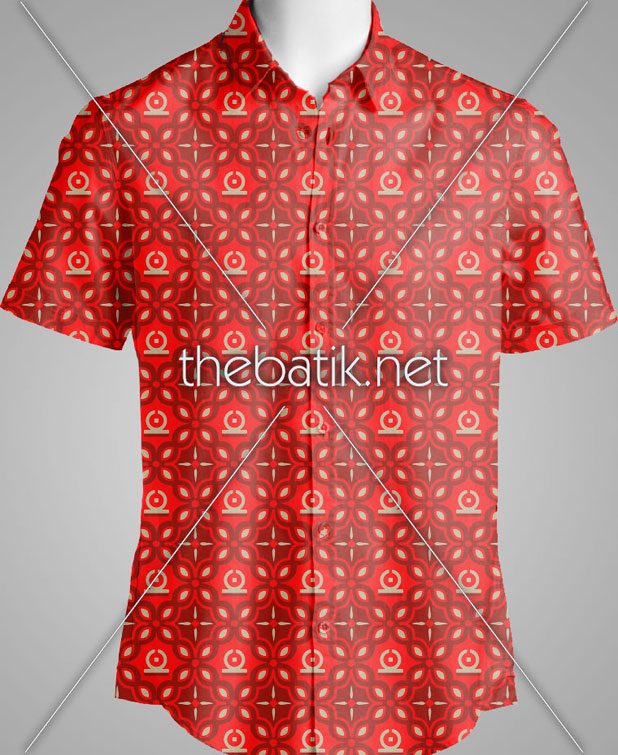 Pesan Batik Desain Sendiri – Design Seragam Batik Custom 3 Warna : Marun, Merah, Kuning Keemasan