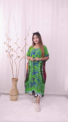 Daster Batik Kelelawar Jumputan Tie Dye Warna